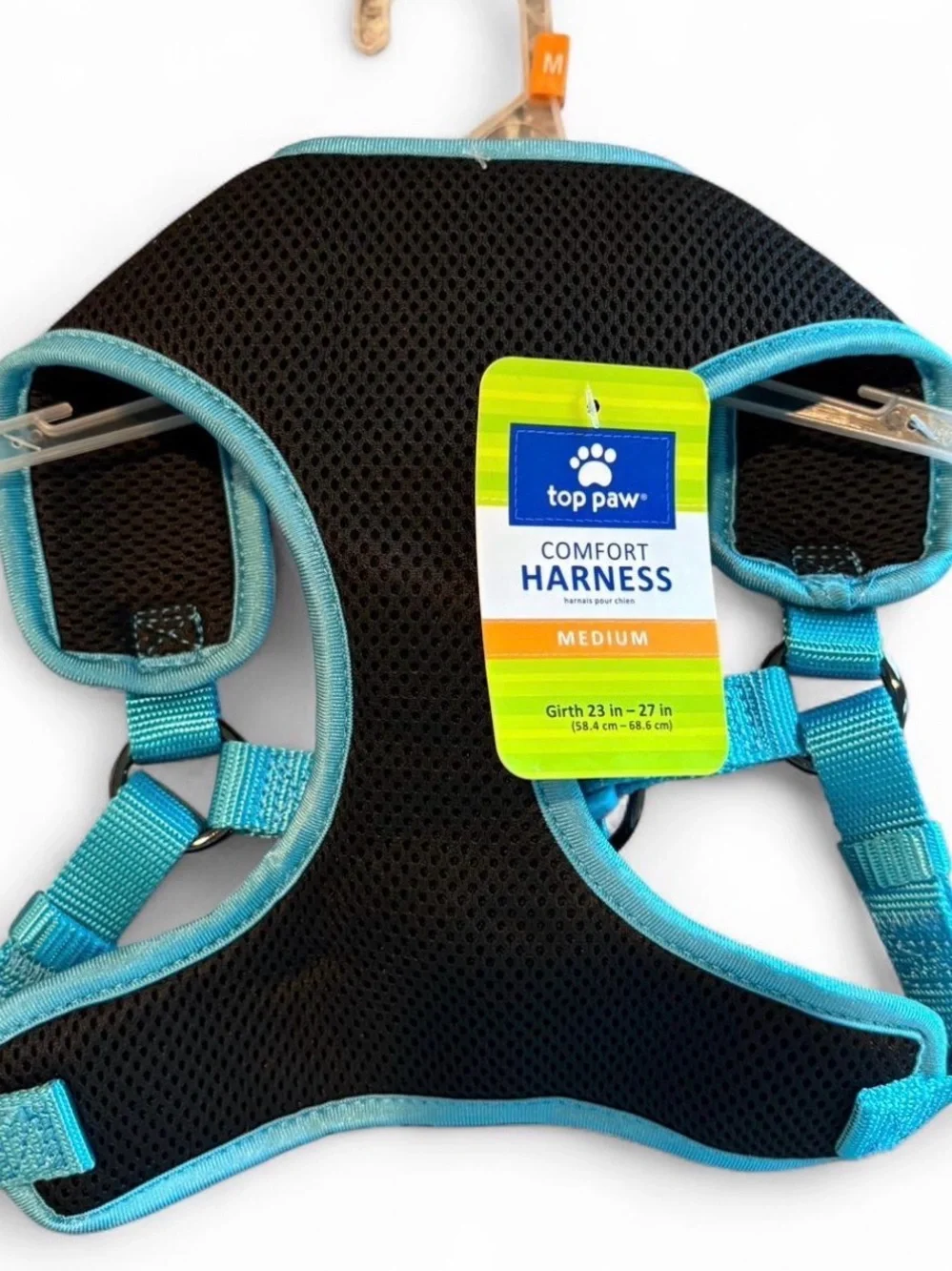 Top Paw Black and Teal Comfort Dog Harness